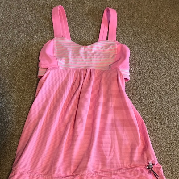 Pink Lululemon Workout Tank - Picture 1 of 4